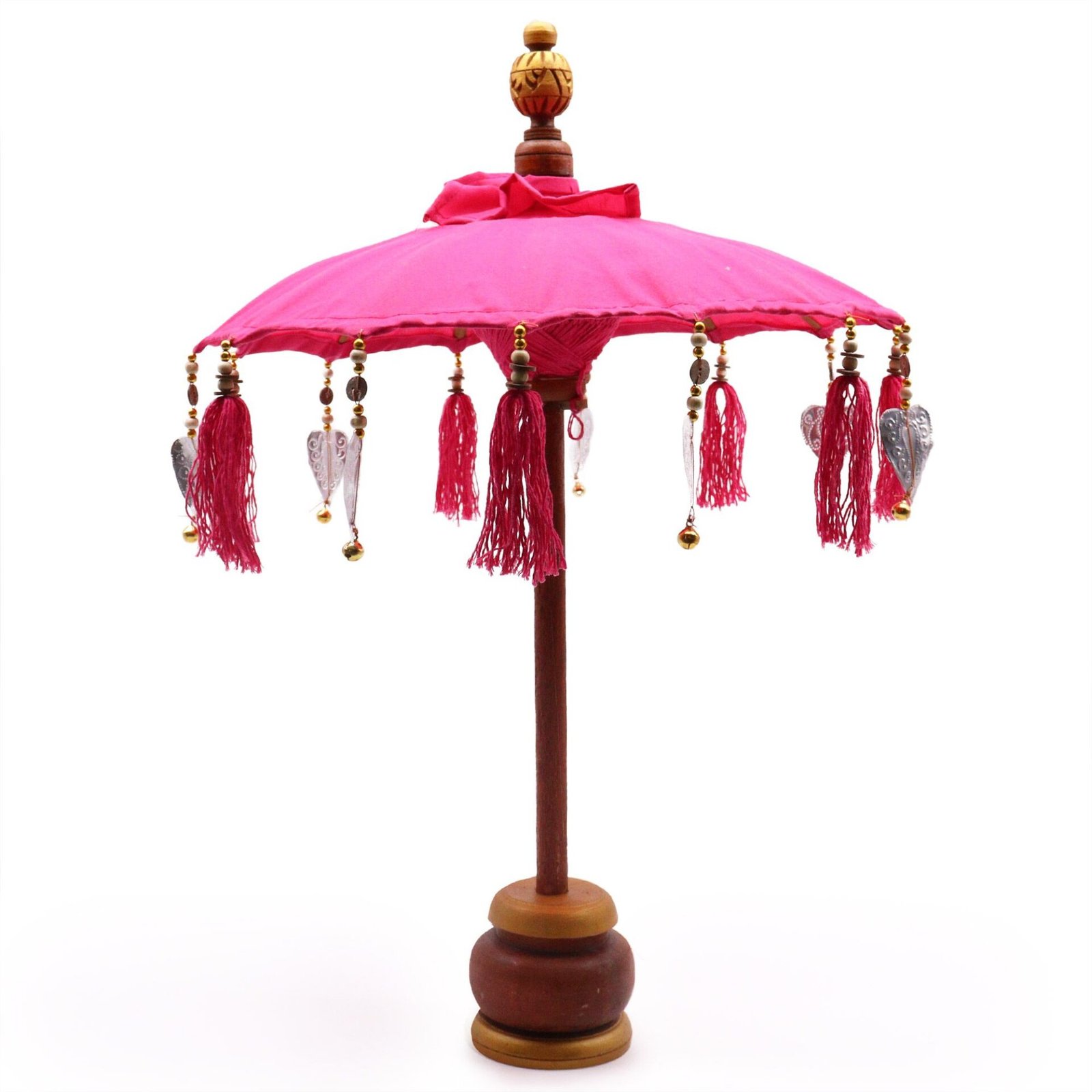 Sombrilla Bali Home Decor - Algodón - Rosa - 40cm - Imagen 2