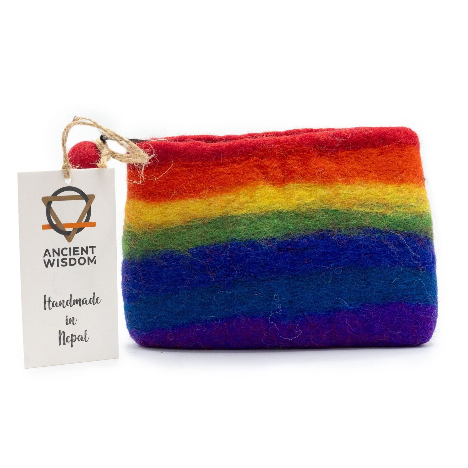 Estuche de fieltro natural con cremallera (surtido) - Arco Iris - Imagen 3