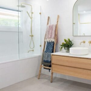 Grande escalera de madera Kemu - 1.5m - natural - Estilo japonés