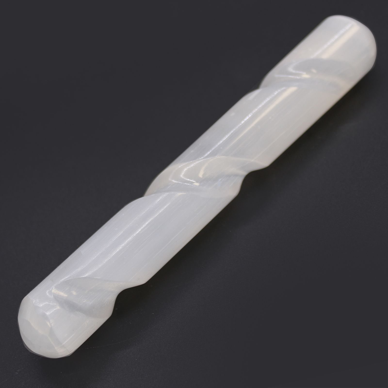 Varita Espiral deSselenita - 16 cm ( Ambos extremos redondos) - Imagen 2