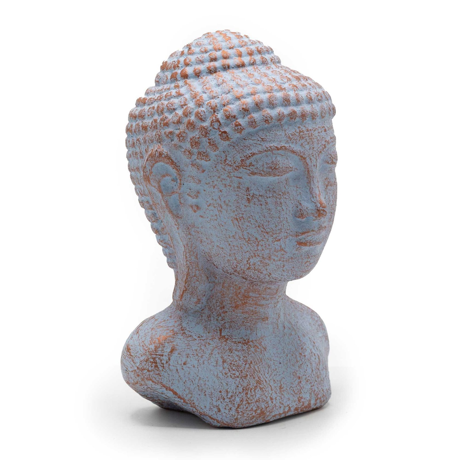 Cabeza de Buda Tranquilidad - Cobre Azul - Imagen 5