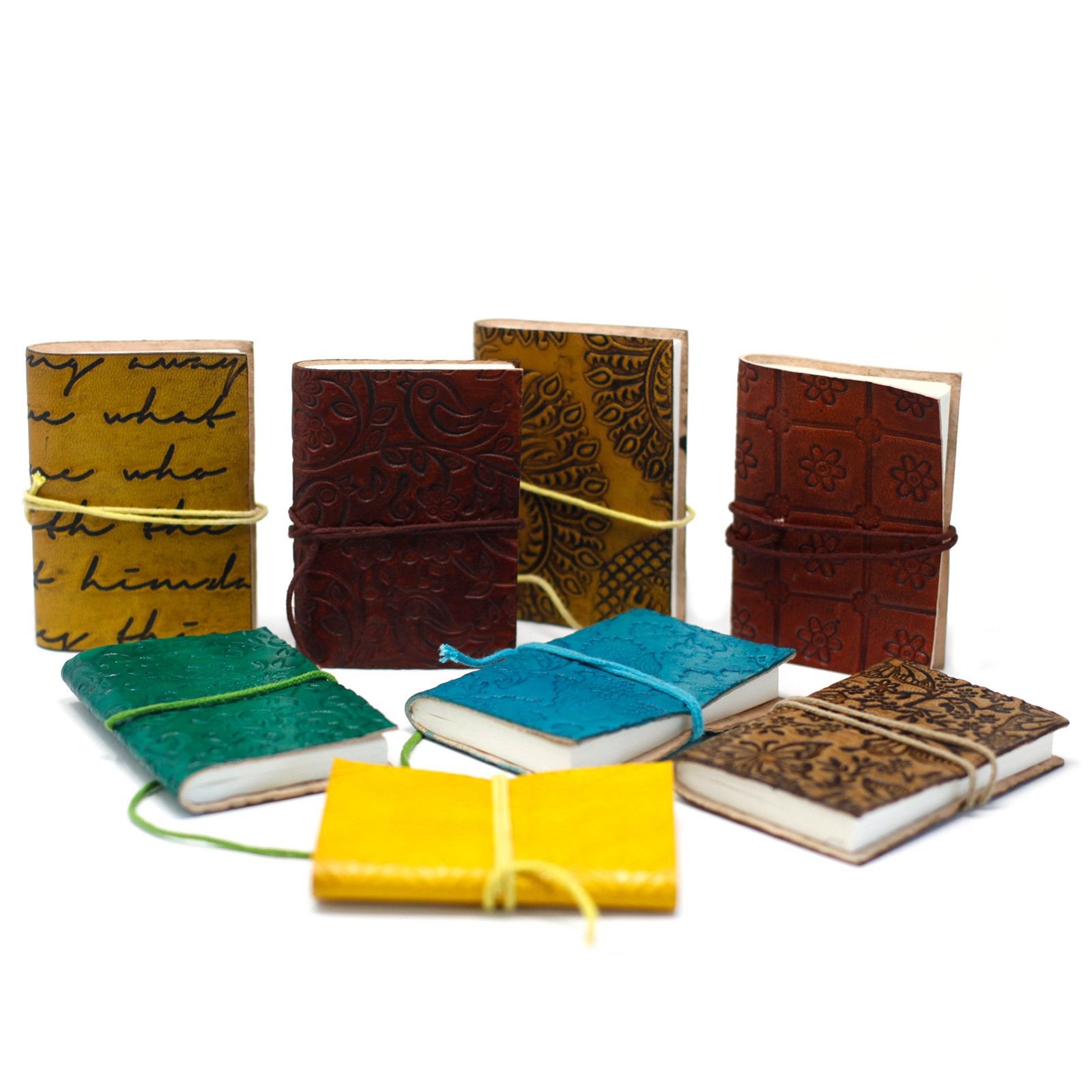 Mini Cuaderno de Cuero (surtidos) - Imagen 3