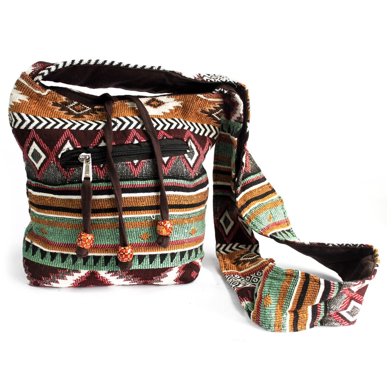 Bolso jacquard Pequeño chocolate