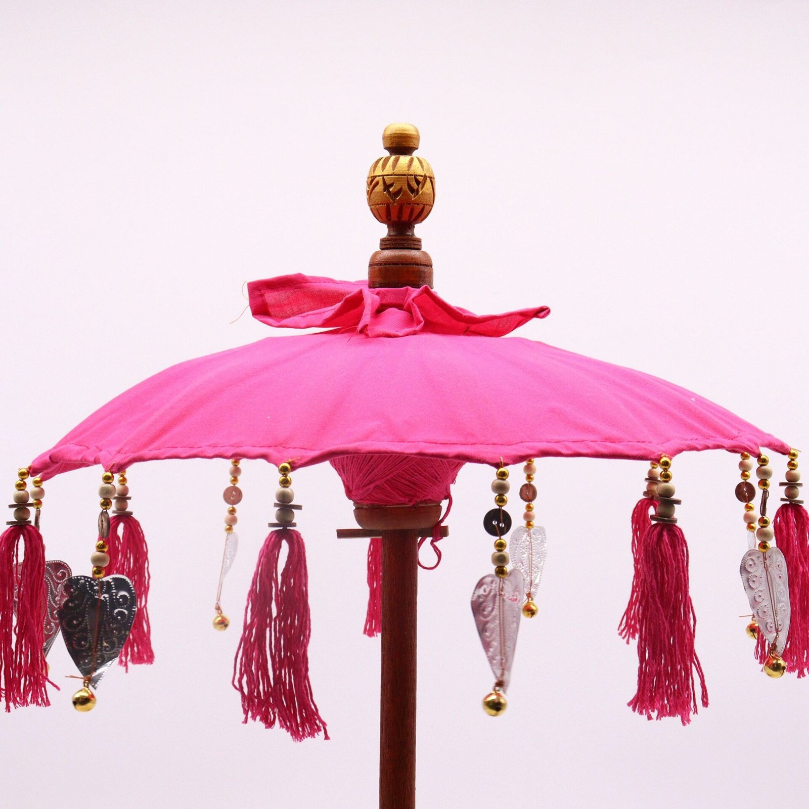 Sombrilla Bali Home Decor - Algodón - Rosa - 40cm - Imagen 5