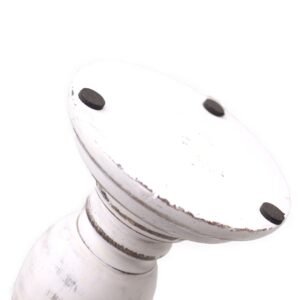 Candelabro clásico - Blanco - 23x10cm - Pequeño