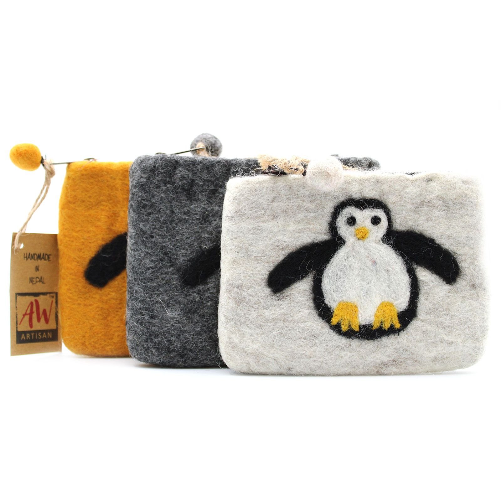 Estuche de Fieltro Natural (surt) - Pingüino Lindo - Imagen 2