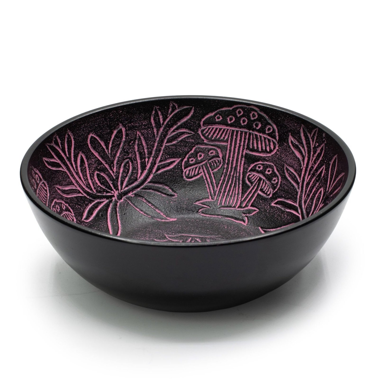 Cuenco tibetano de aluminio - Hongo Mágico - Rosa (20 cm) - Imagen 4