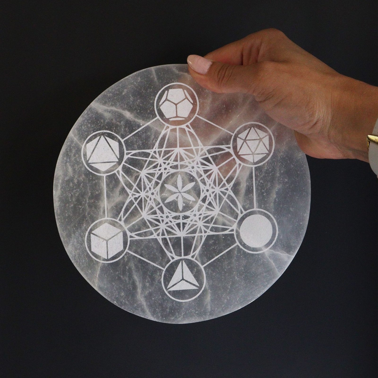 Placa de Carga Grande 18cm - Geometría Sagrada - Imagen 2