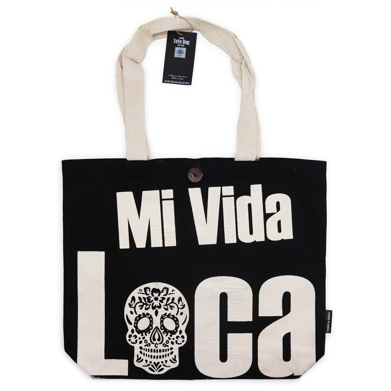 Bolso Básico Icónico - Mi Vida Loca - Negro natural 10 oz (36 x 43 x 10 cm) - Imagen 4