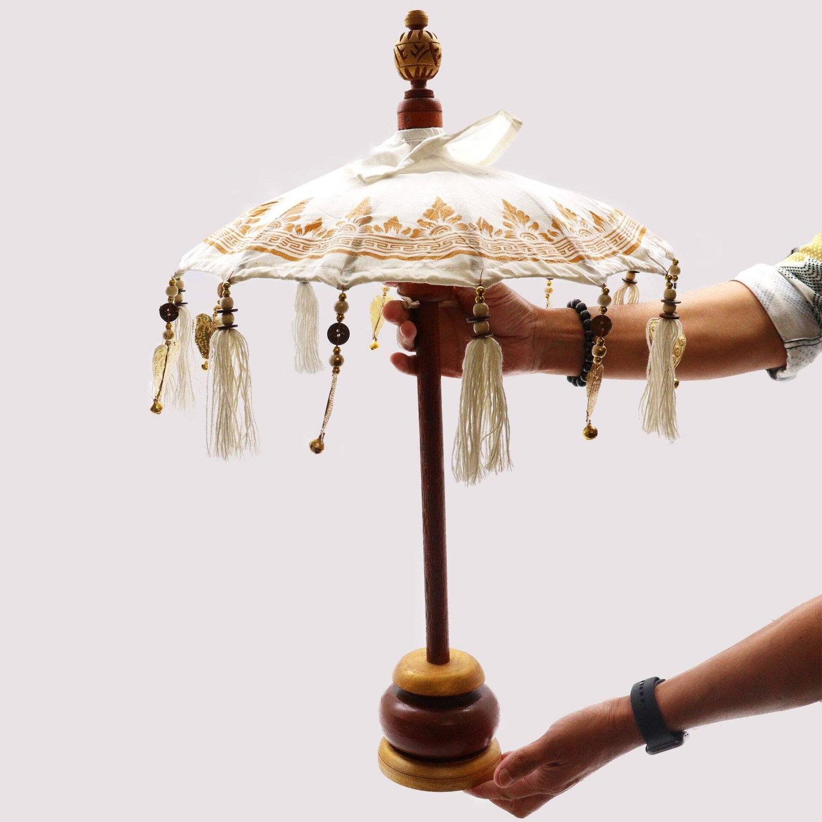 Sombrilla Bali Home Decor - Algodón - Rosa - 40cm - Imagen 3