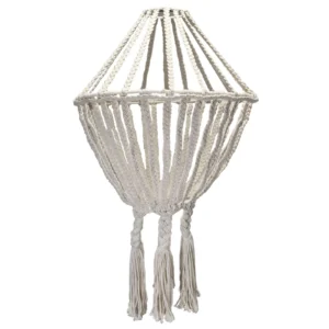 Lámpara de macramé gota grande - Natural
