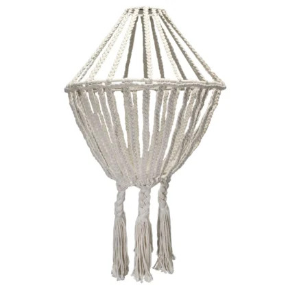 Lámpara de macramé gota grande - Natural