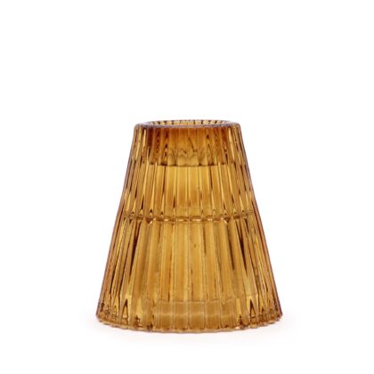 Portavelas reversible vela bujía/vela de té - Ámbar antiguo