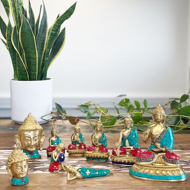 Figura de Buda de Latón - Cabeza Med - 8 cm - Imagen 6