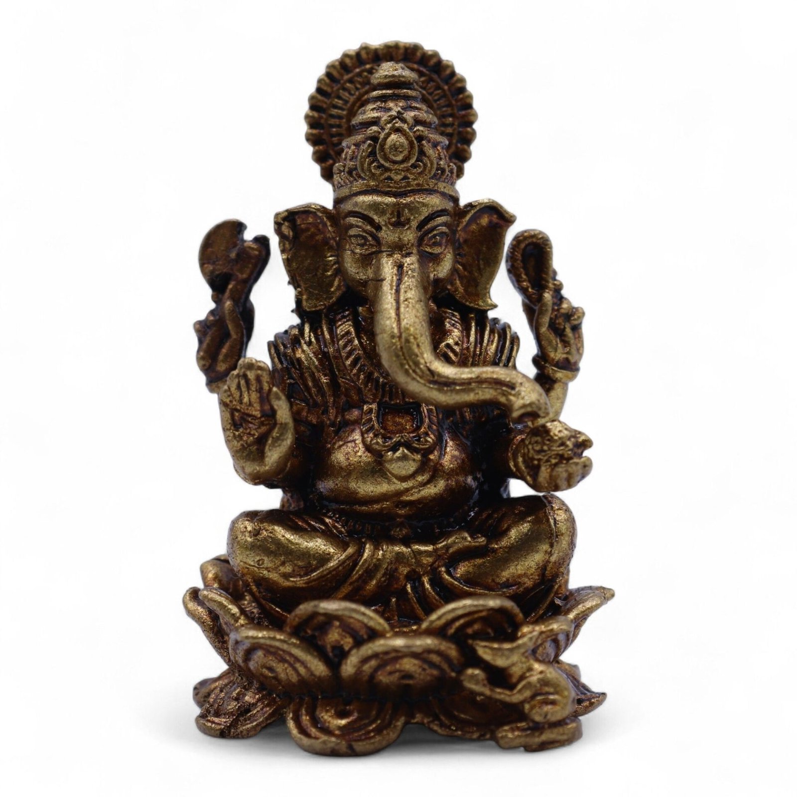 Dioses en miniatura de latón - Ganesha (52 g) - 49 mm - Imagen 6