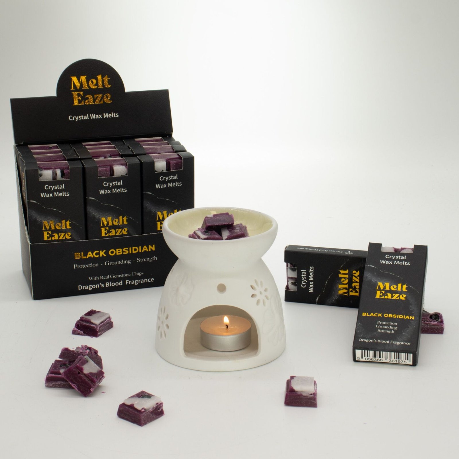 Pastillas de Cera Perfumada MeltEaze 50g - Escudo de Obsidiana - Sangre de Dragón - Imagen 4