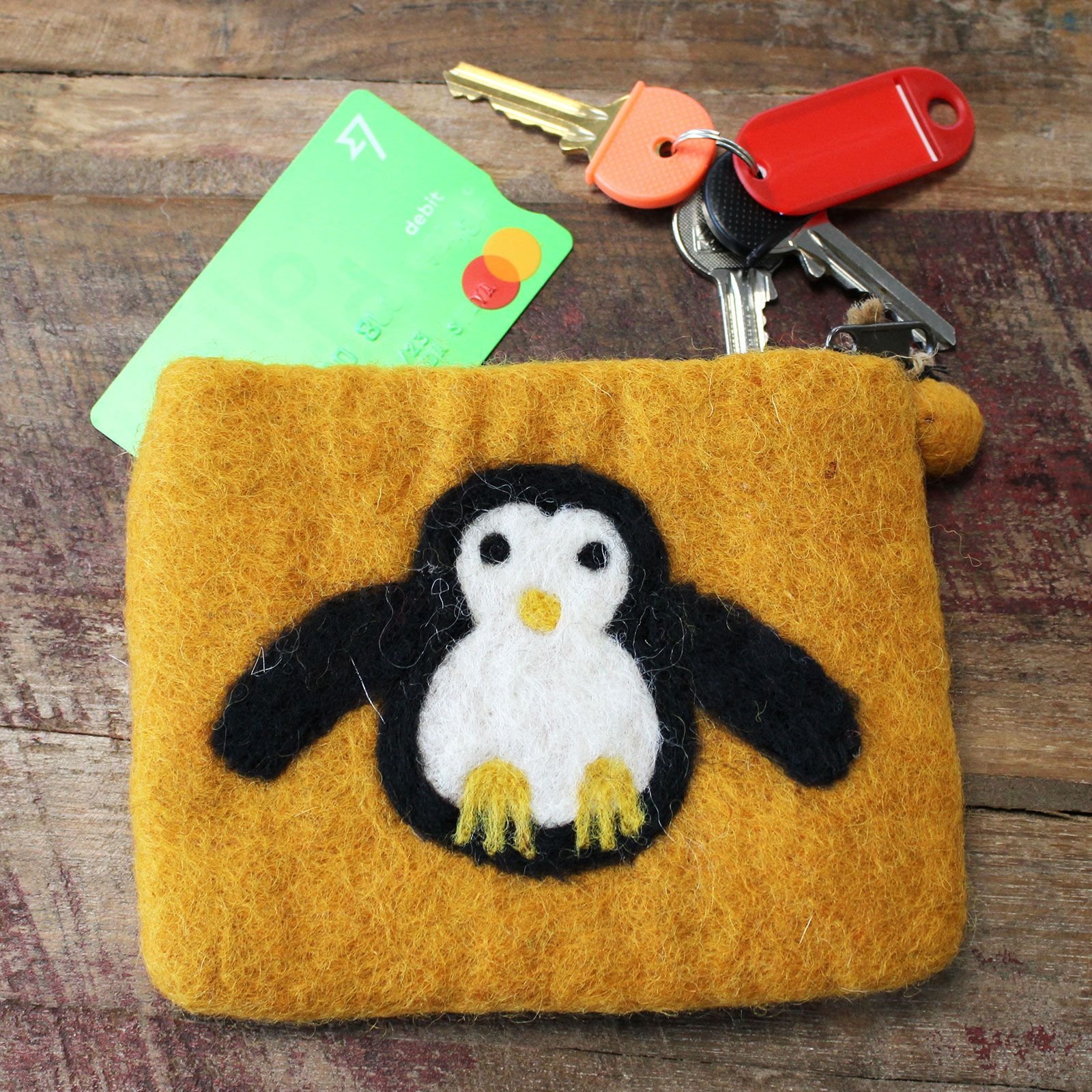 Estuche de Fieltro Natural (surt) - Pingüino Lindo - Imagen 4