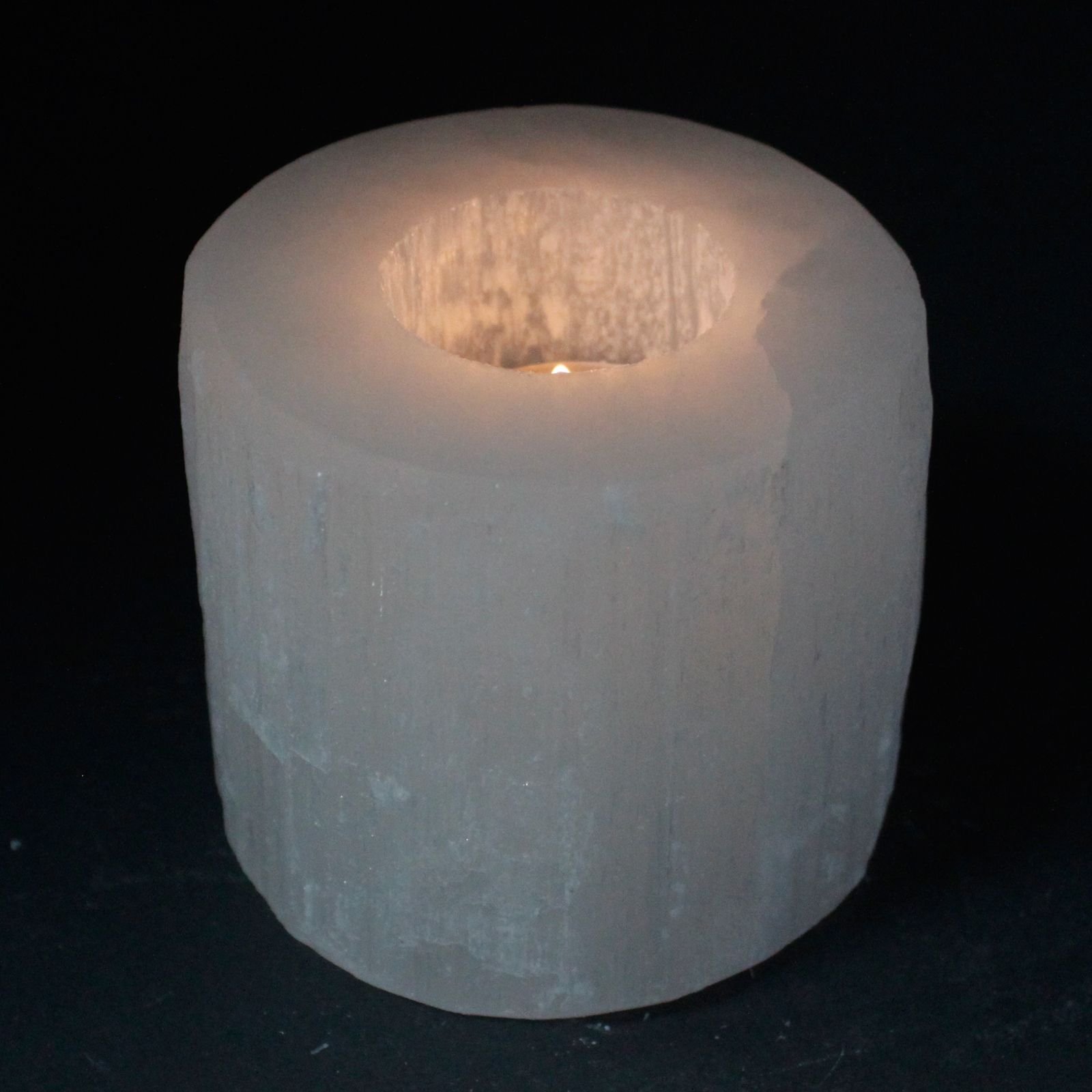 Candelabro Selenita cilindro- 8 cm - Imagen 4