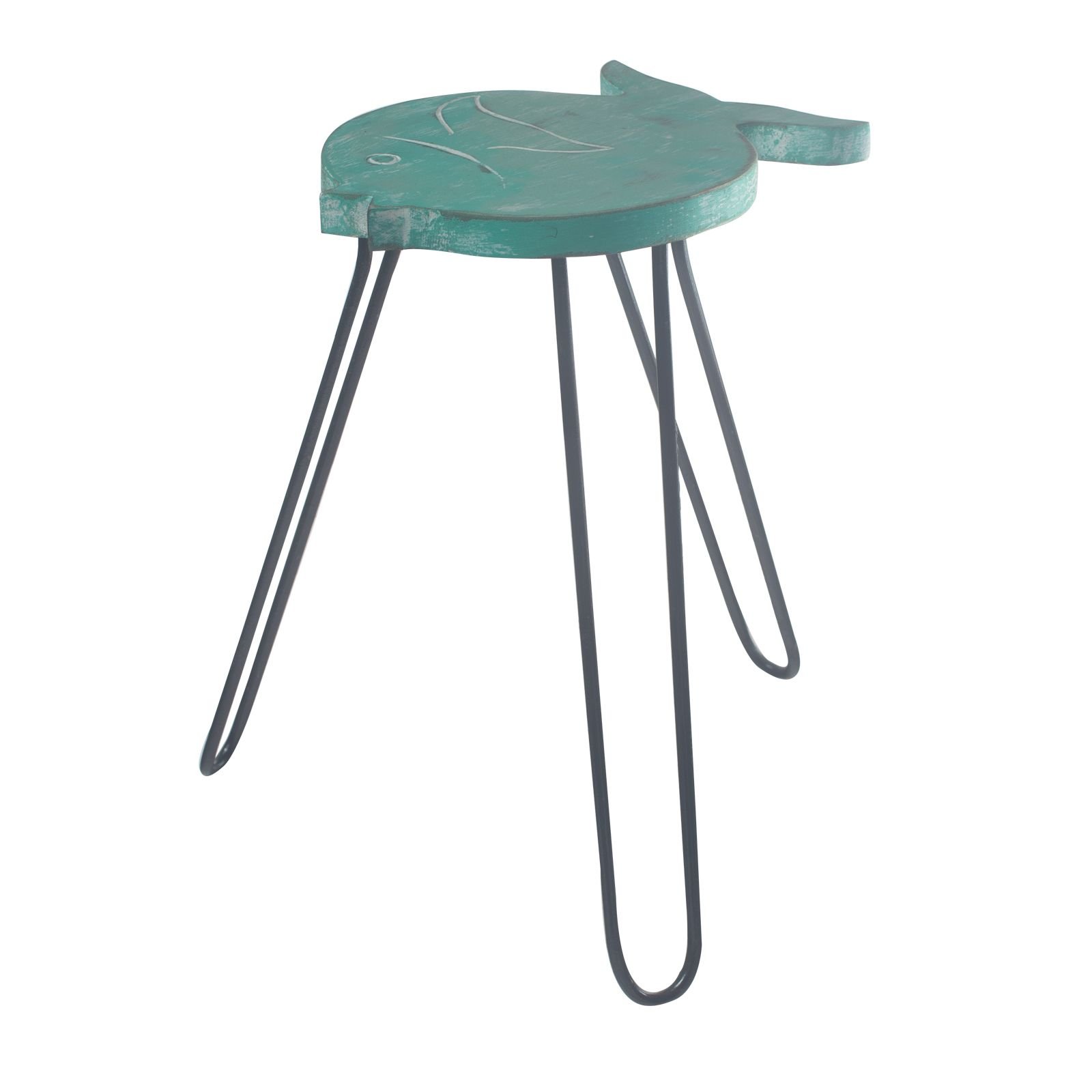 Mesa de madera Albasia - Turquesa - Imagen 4