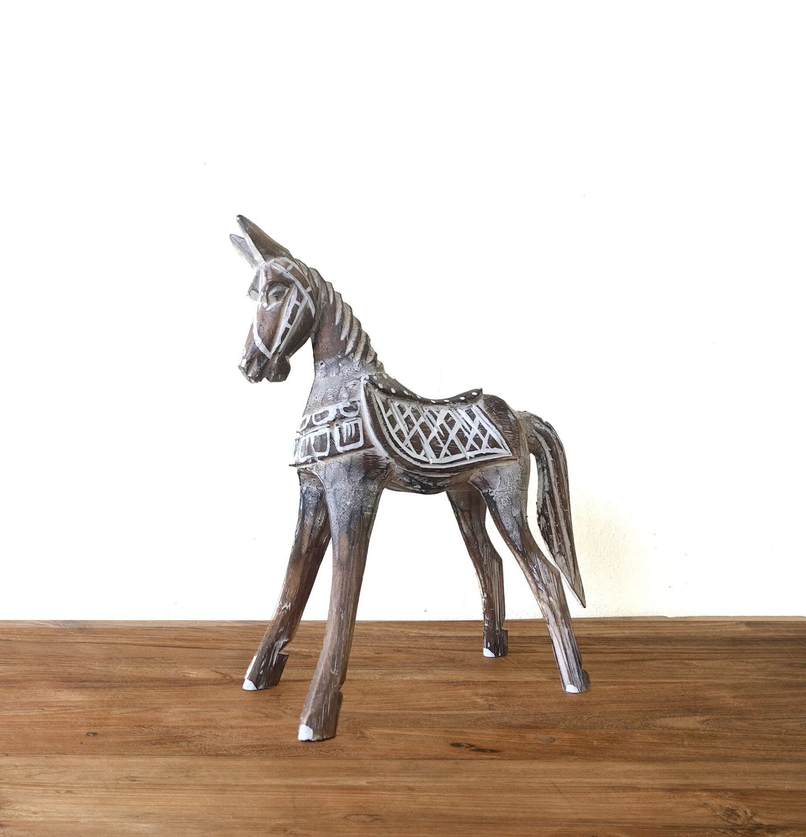 Caballo antiguo mediano 25 cm - Imagen 3