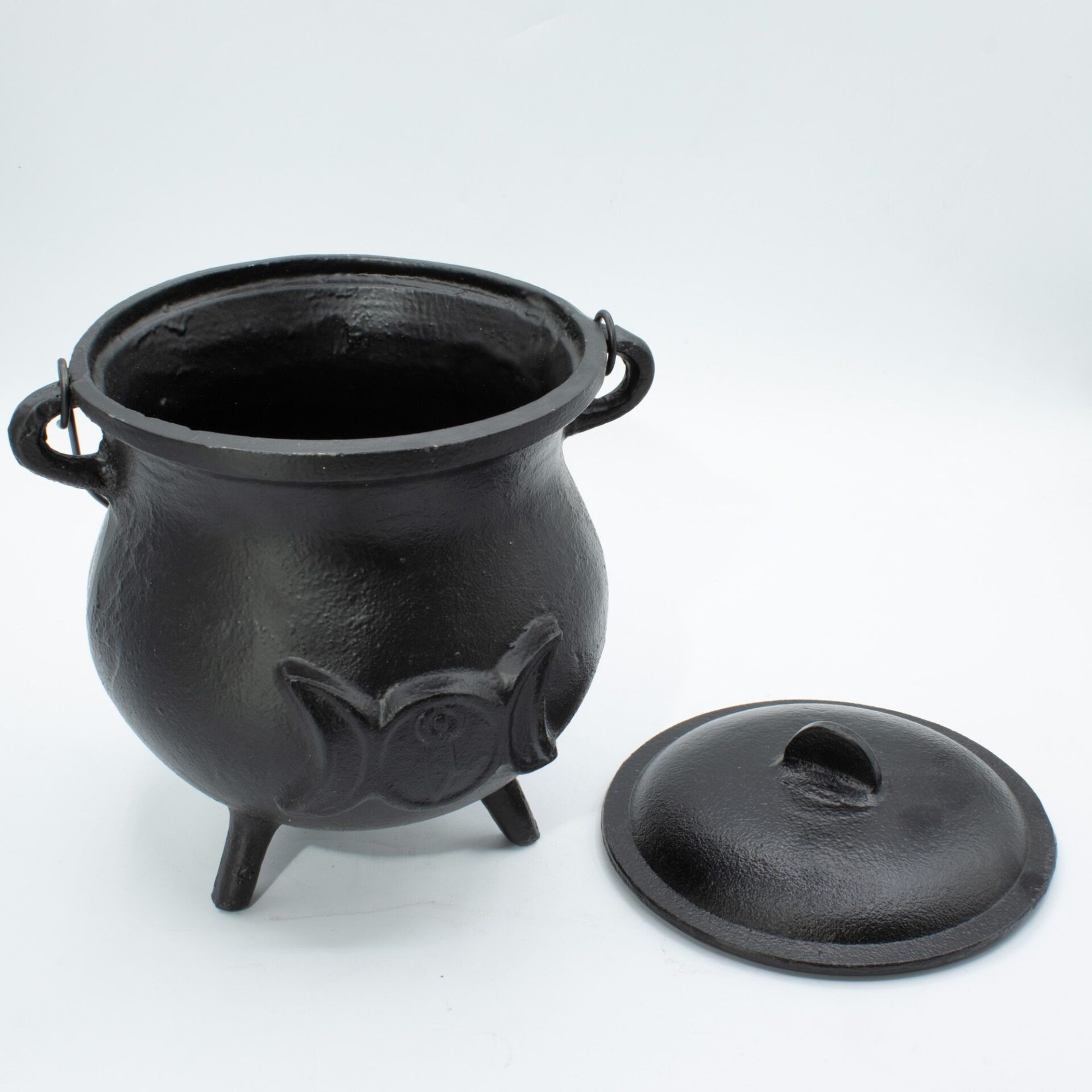 Caldero de hierro fundido Extragrande Triple Luna 23x18 cm, 4 kg - Imagen 3