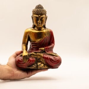 Rojo y Oro Buddha - Lrg