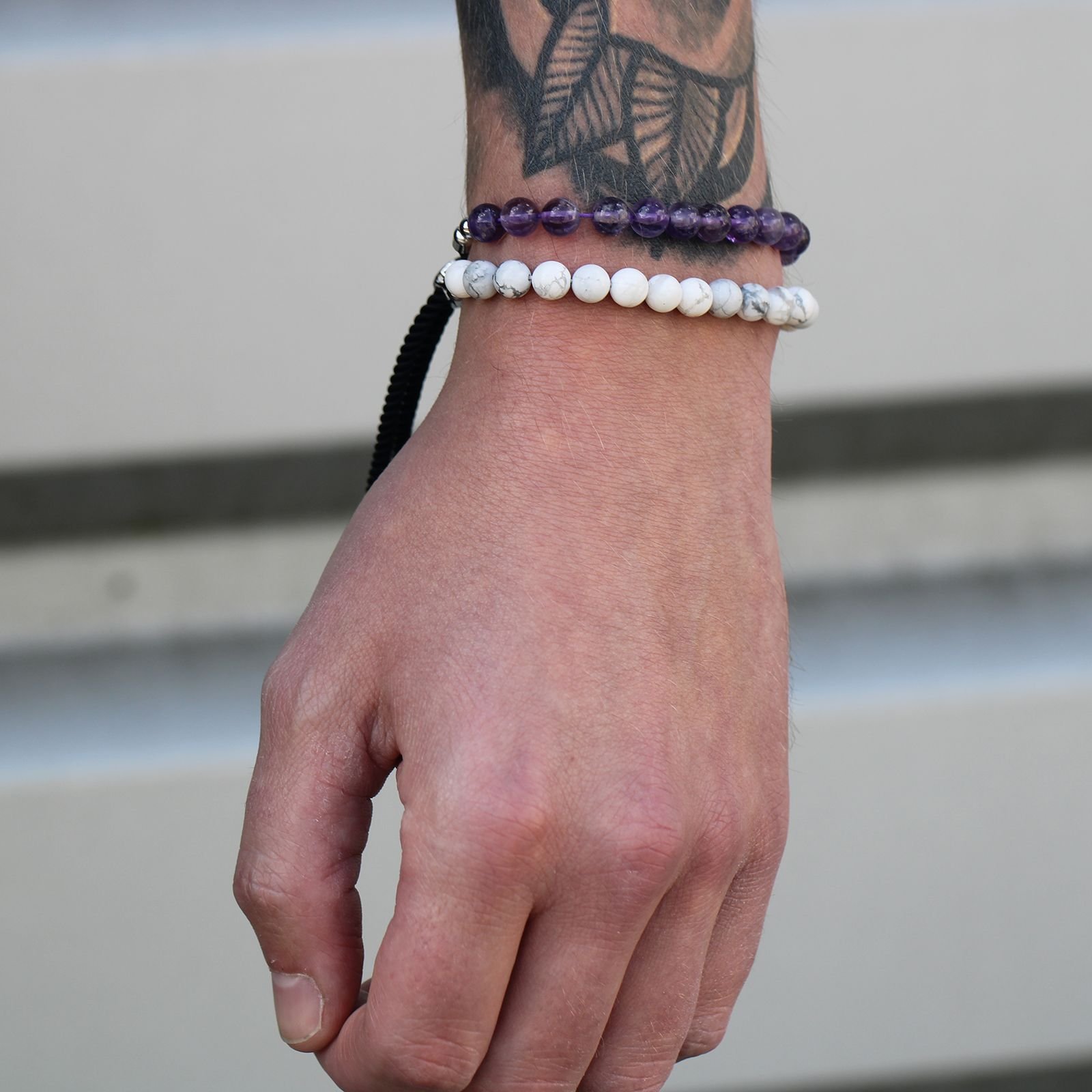 Pulsera de hilo azul marino de Khaulita Blanca - Imagen 3