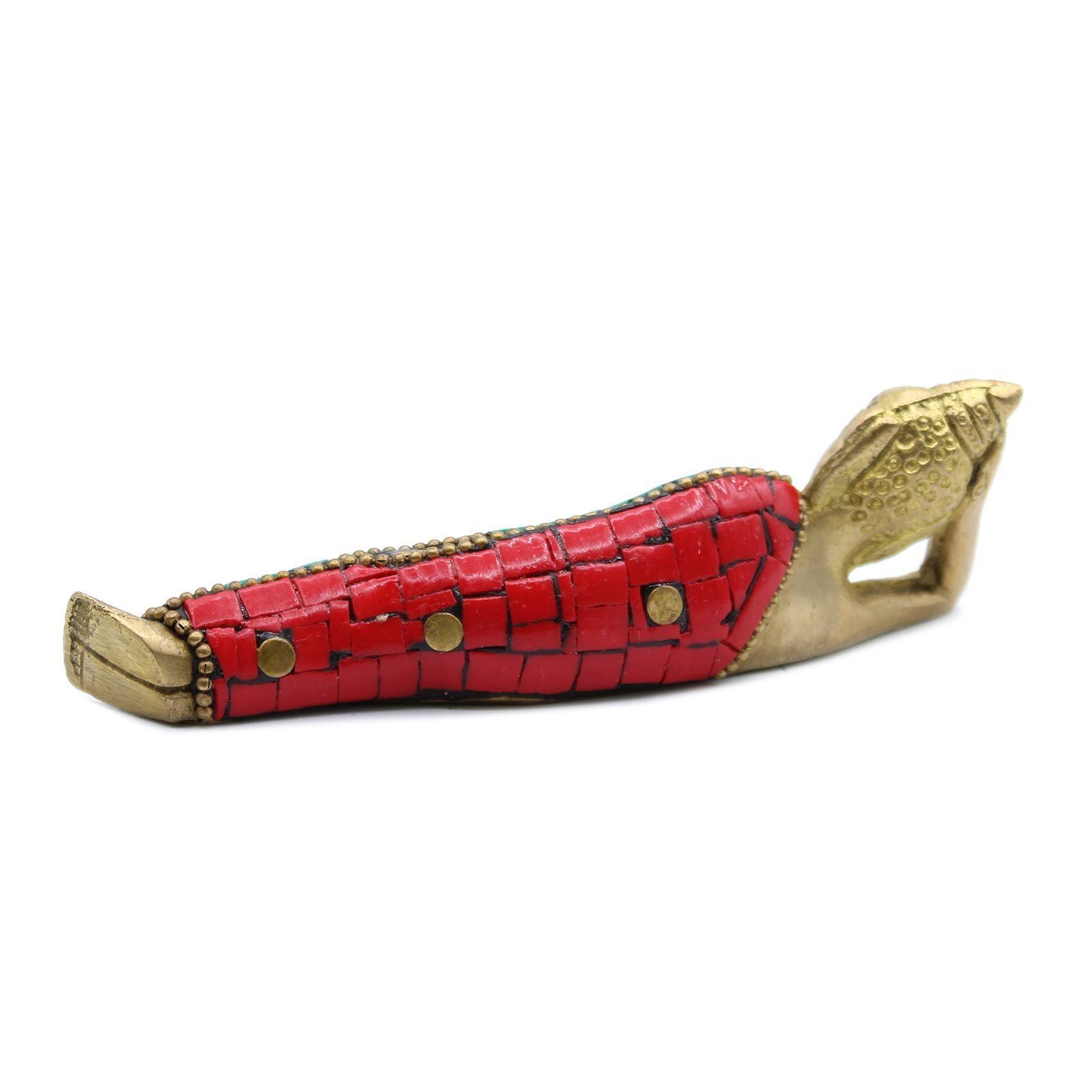 Figura de Buda de Latón - Acostado - 10cm - Imagen 3