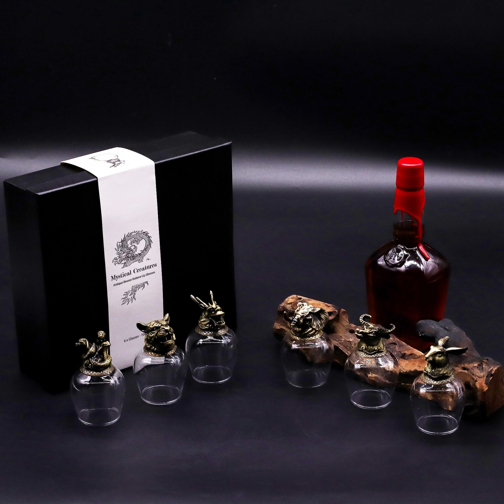 6 vasos (100 ml) - Criaturas Místicas - Bronce Antiguo - Imagen 9