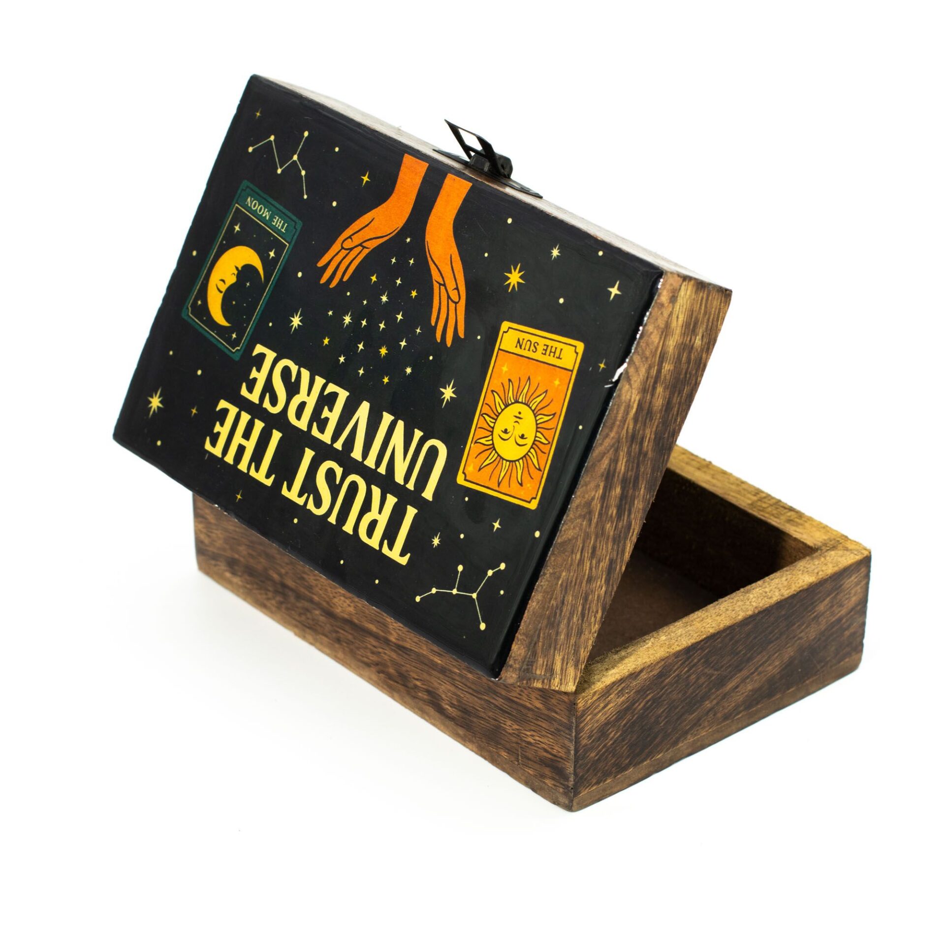 Caja esmaltada mediana - Confía en el Universo - Imagen 3
