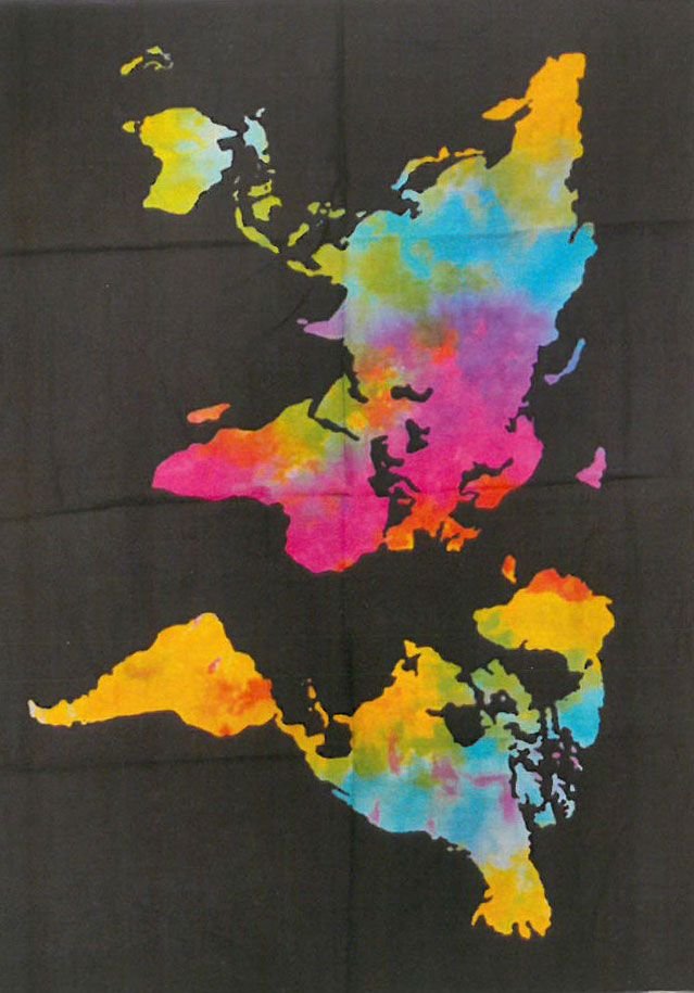 Arte mural de algodón - Mundo