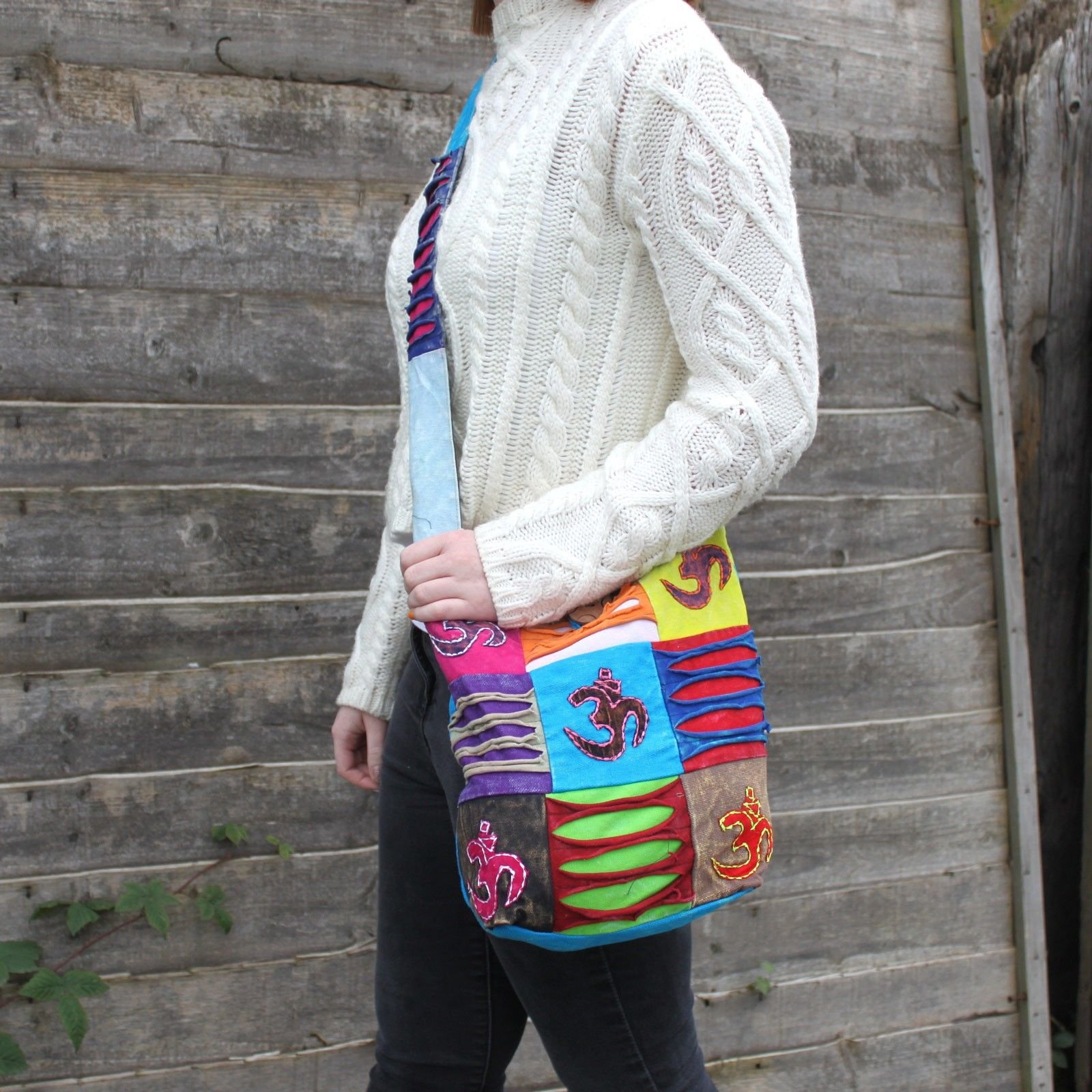 Bolso Étnico Estilo Hippie - Arena / paz - Imagen 2