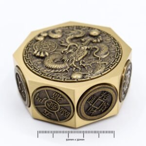 Fortuna del Feng Shui - Gato de la suerte y dragón - Protección y prosperidad