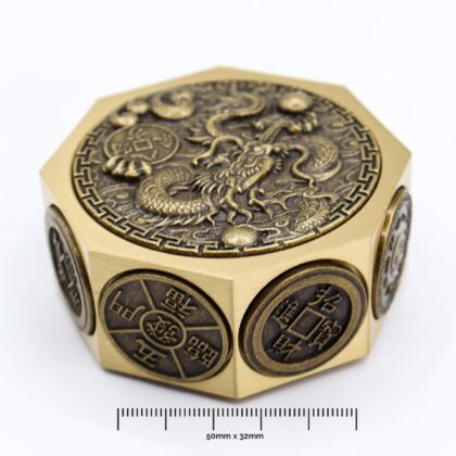 Fortuna del Feng Shui - Gato de la suerte y dragón - Protección y prosperidad