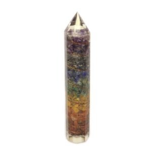 Orgonita-Agua- 15 cm. tallada con Cobre y Gemas