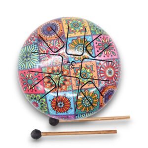 Tambor Mediano Hapi Multicolor - 17x13cm