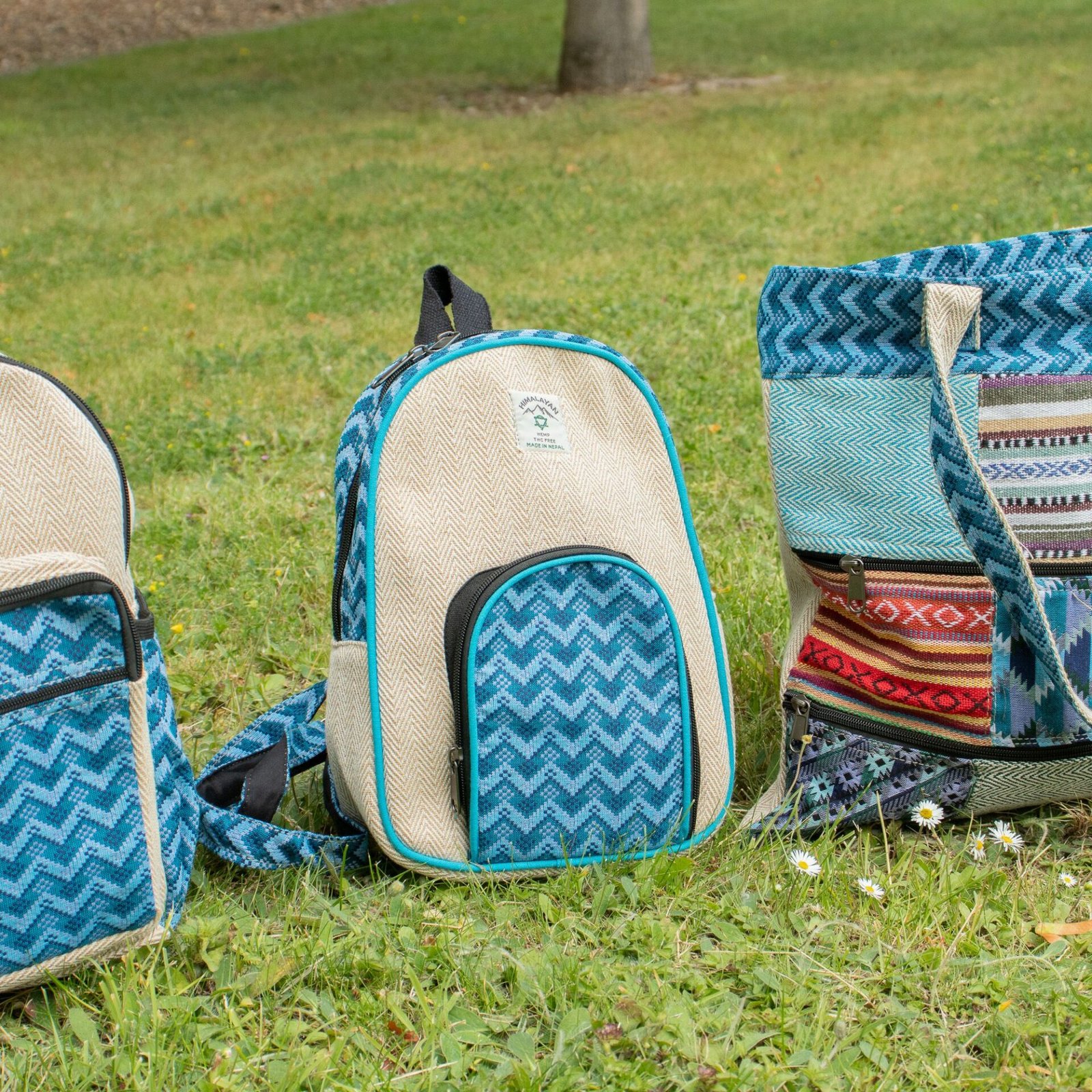 Mochila mediana de Katmandú – Diseño de Dhaka (30x21x9cm) - Imagen 9