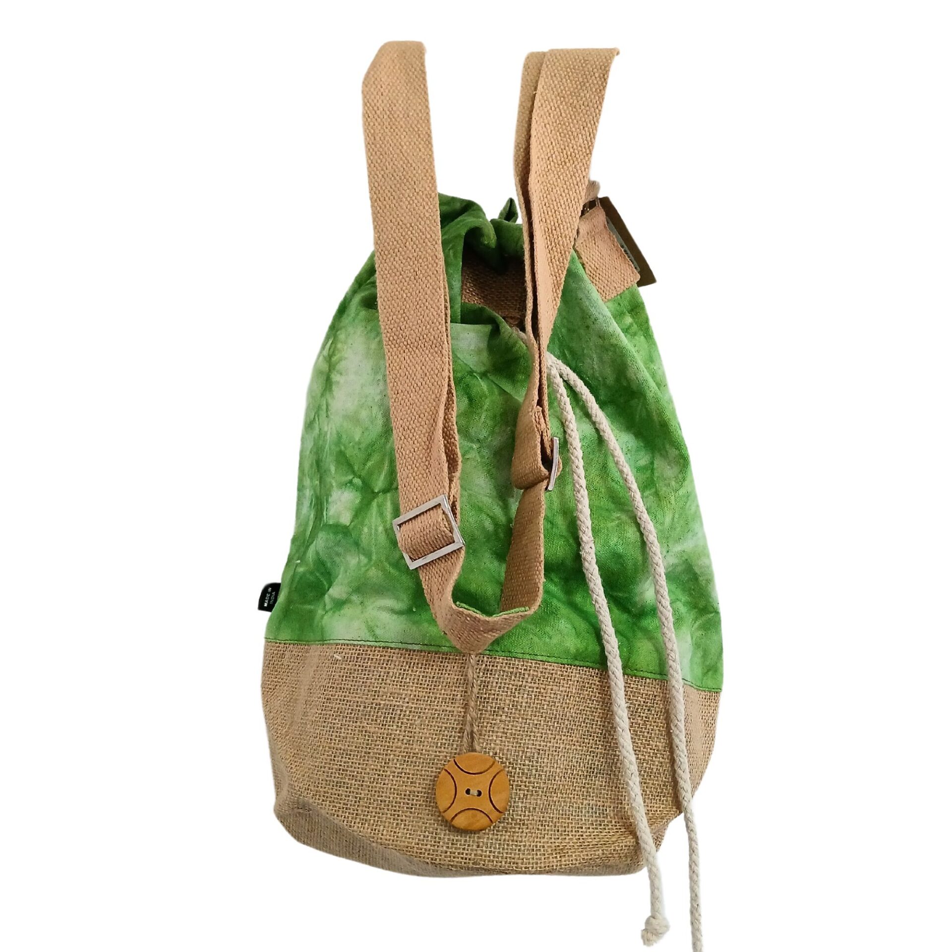 Mochila 100% Natural - Efecto Lavado Verde - Árbol de la Vida - Imagen 2