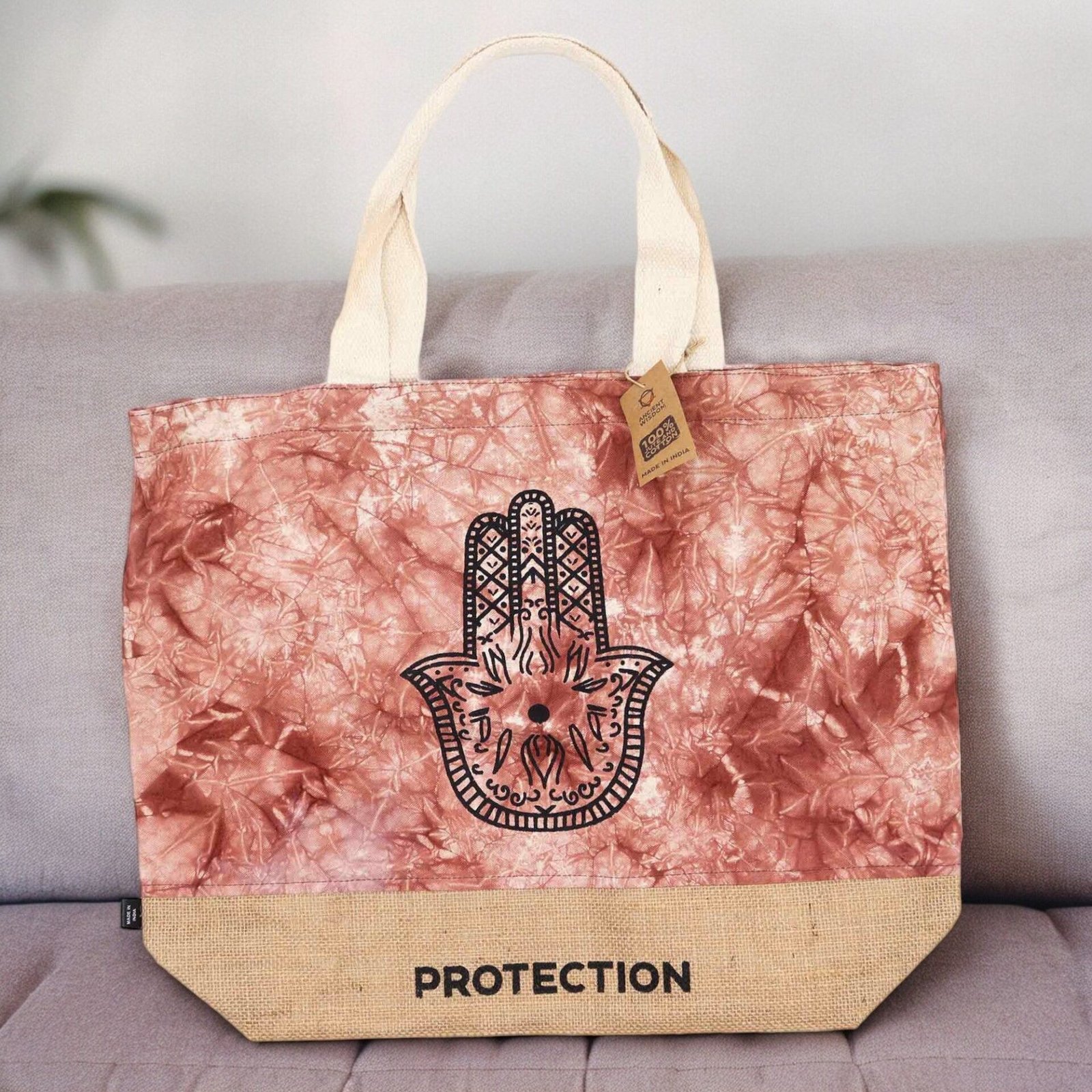 Bolsa All Natural - Terracota - Hamsa - Protección - Imagen 2