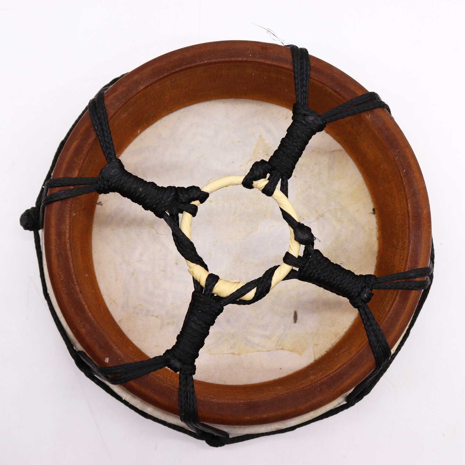 Tambor Chamánico Mandala con Baqueta - 20cm - Imagen 4
