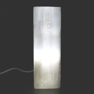 Lámpara Bloque Selenita 25cm - Lámpara Chakra