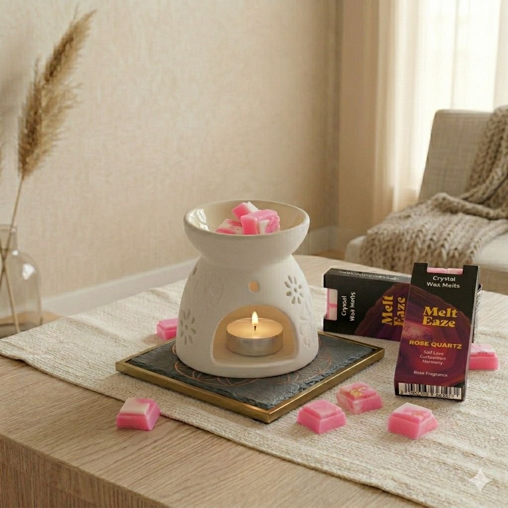 Pastillas de Cera Perfumada MeltEaze 50g - Amor de Cuarzo Rosa - Rosa - Imagen 7