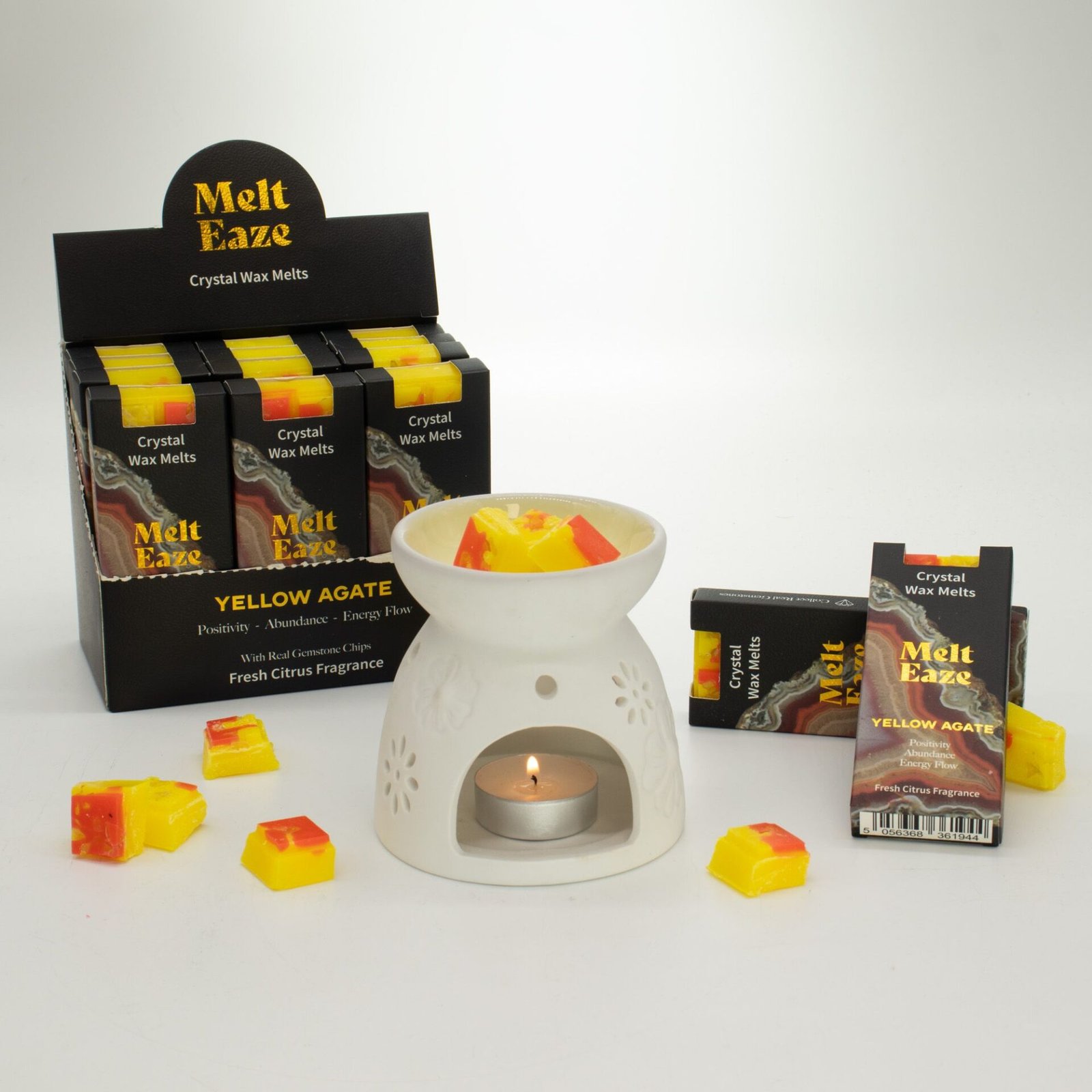 Pastillas de Cera Perfumada MeltEaze 50 g - Brillo Dorado - Cítricos Frescos - Imagen 4