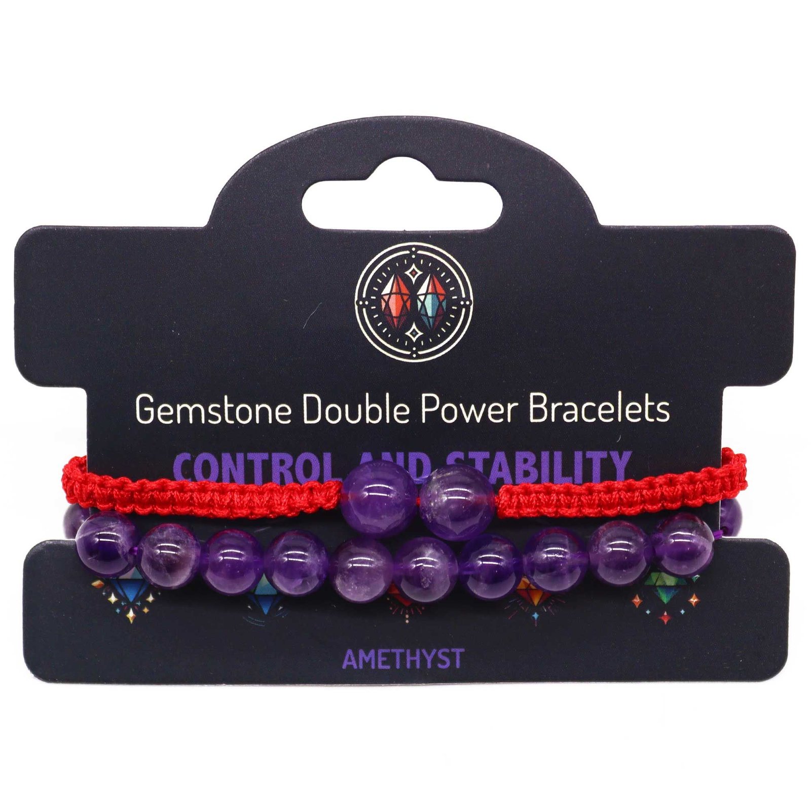 Pulseras de Doble Poder de Piedras Preciosas - Amatista - Imagen 4