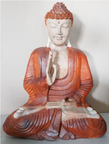 Estatua de Buda Tallada a Mano - 40cmTransmisión de Enseñanza - Imagen 3
