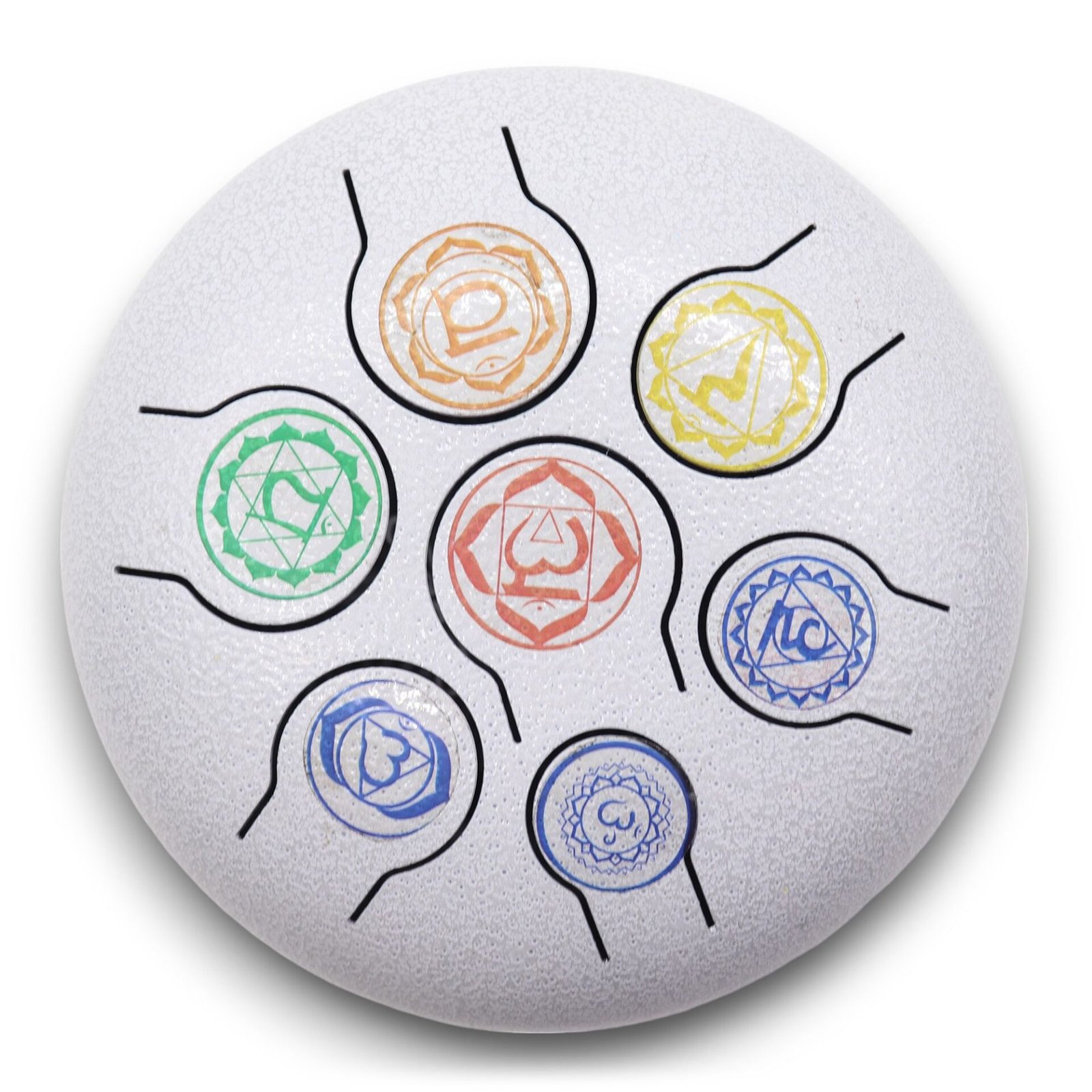 Tambor Mediano Hapi 7 Chakra - 17x13cm - Imagen 5