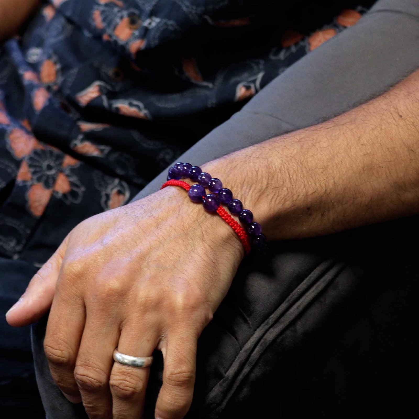 Pulseras de Doble Poder de Piedras Preciosas - Amatista - Imagen 2