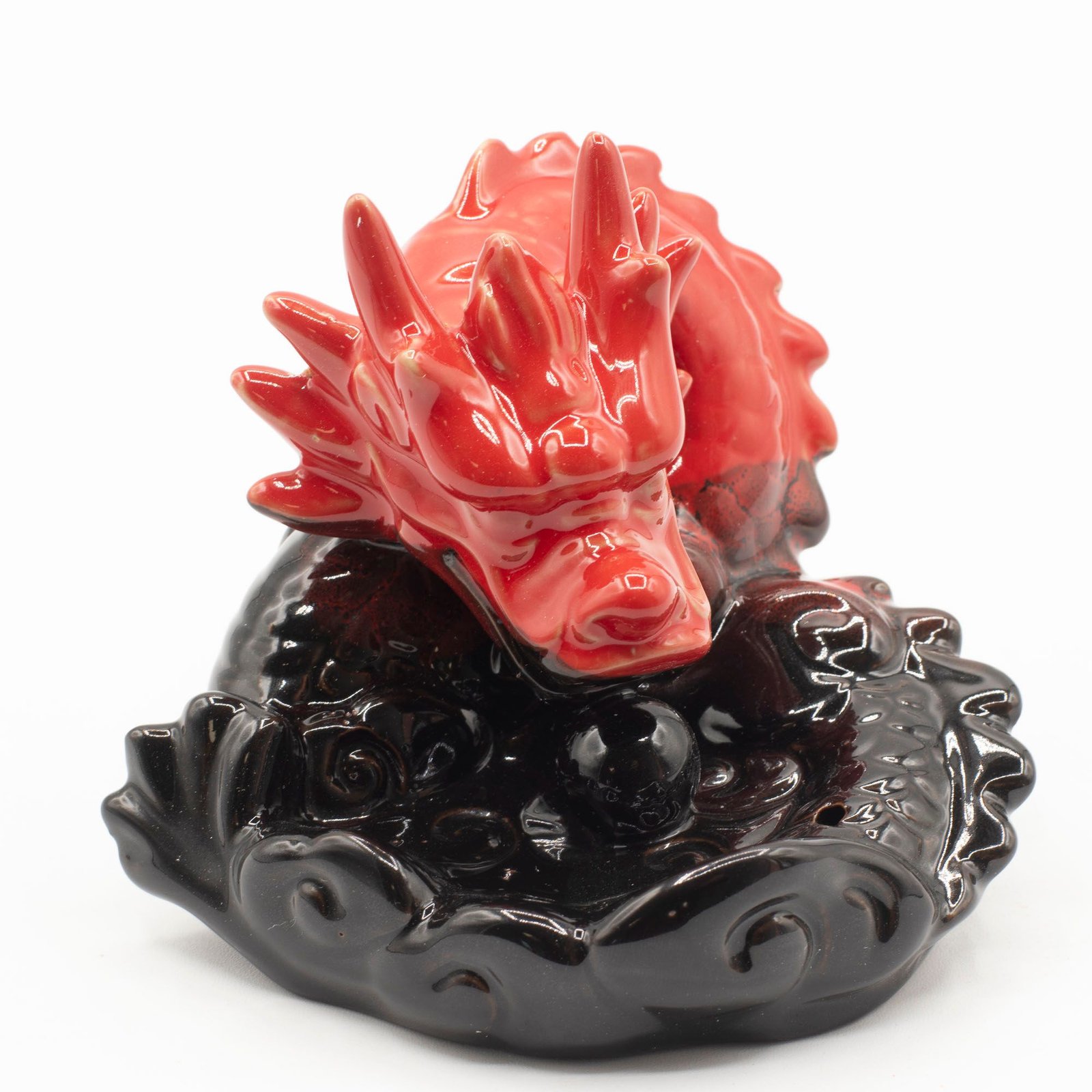 Quemador de incienso de contraflujo - Dragón Rojo Pequeño - Imagen 4