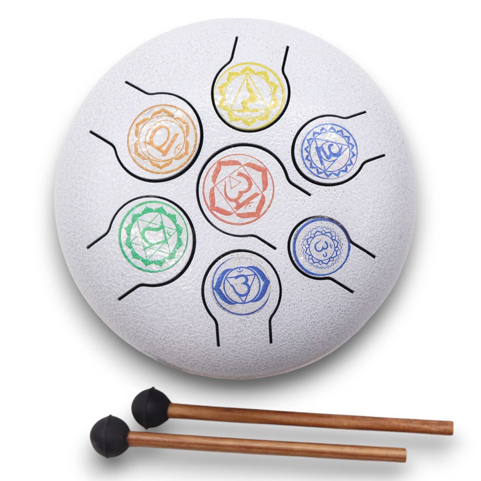 Tambor Mediano Hapi 7 Chakra - 17x13cm - Imagen 3