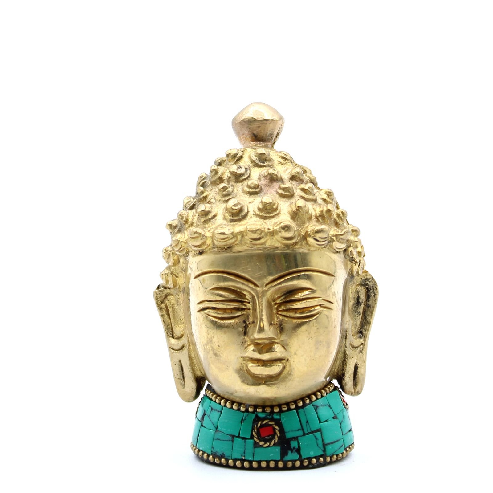 Figura de Buda de Latón - Cabeza Med - 8 cm - Imagen 2